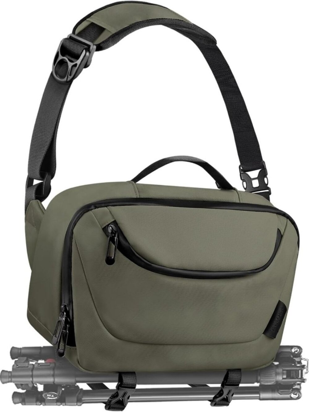 Lightweight Waterproof Camera Sling Bag with Tripod Holder - Crossbody for